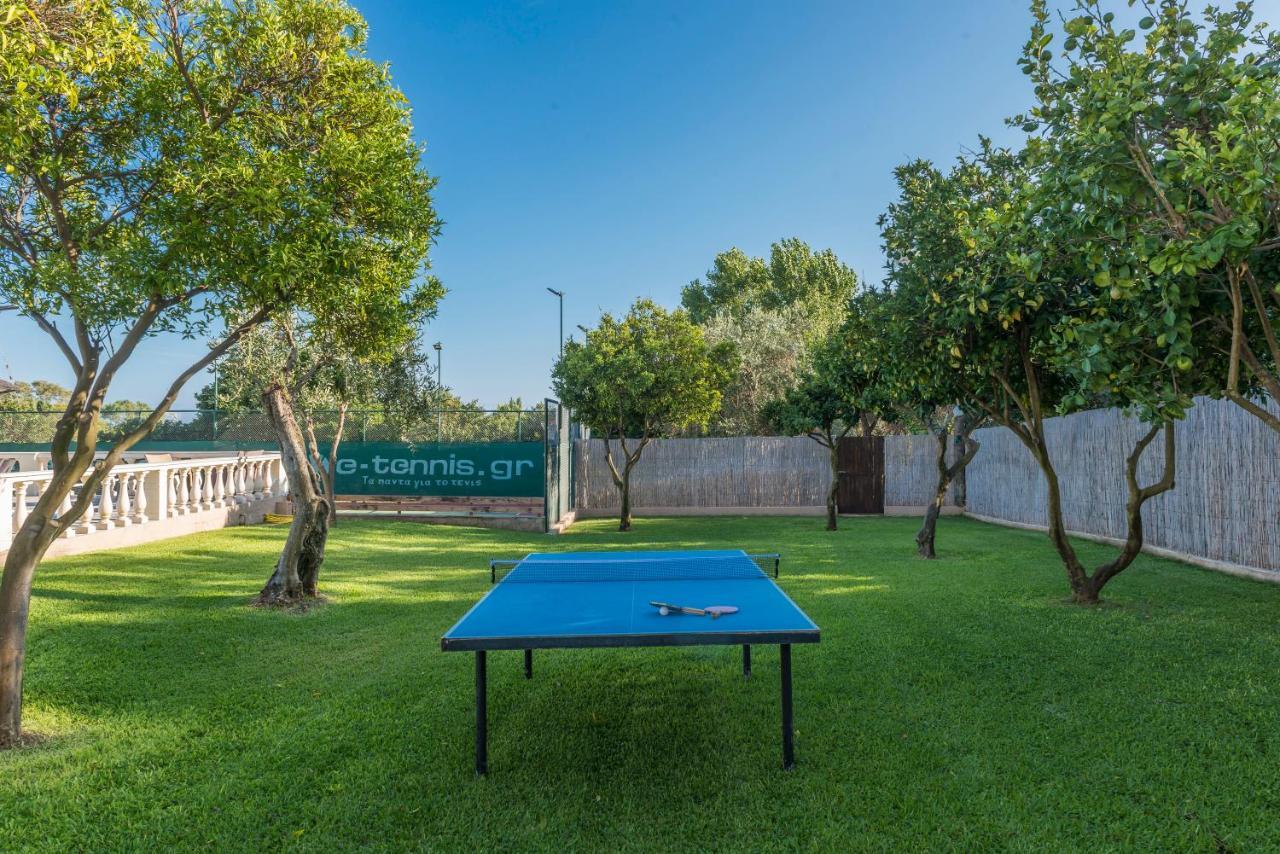 Villa Maxim With Private Pool & Tennis Court Halikúnasz Kültér fotó