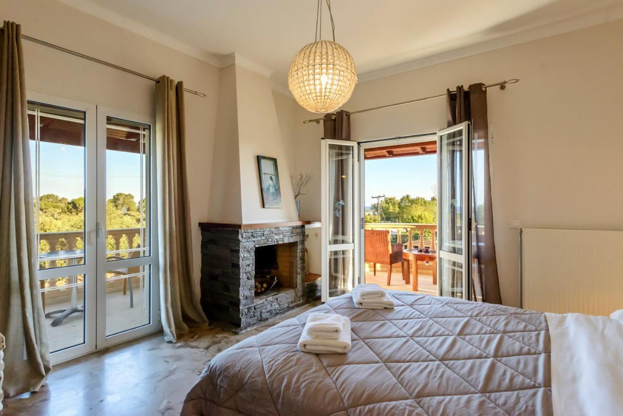 Villa Maxim With Private Pool & Tennis Court Halikúnasz Kültér fotó